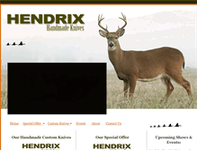 Tablet Screenshot of hendrixknives.com